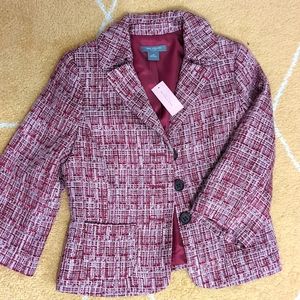 Ann Taylor Petites Tweed Blazer- brand new!